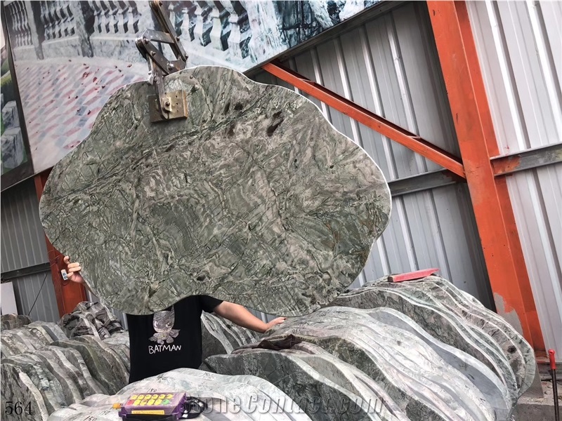 Nine Dragon Marble Green Wave Kowloon In China Stone Market