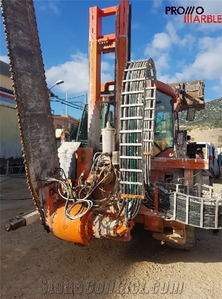 Terna Fantini Segatrice A Catena On Tractor- Backhoe Squaring Chain Saw