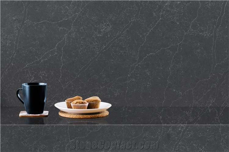 Calacatta Artificial Marble Stone Quartz Slab For Bar Top 