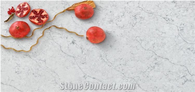 Calacatta White Artificial Marble Stone  Quartz Slabs