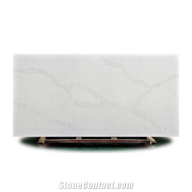 Moom White Artificial Quartz Stone Quartz Sab For Vanity Top