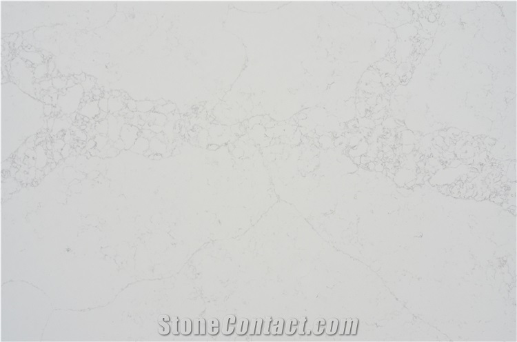 Moom White Artificial Quartz Stone Quartz Sab For Vanity Top