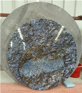Azul Bahia Granite Round Stone Table Tops