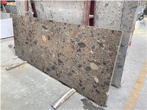Brown Quartzite Slab Tiles For Wall And Floor Application