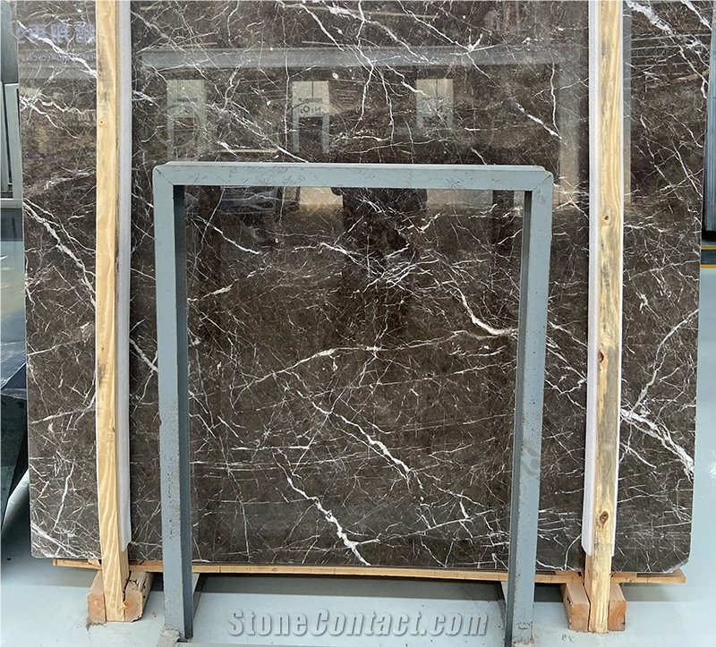 Cyprus Grey Marble Wall Tiles For TV Wall Background from China