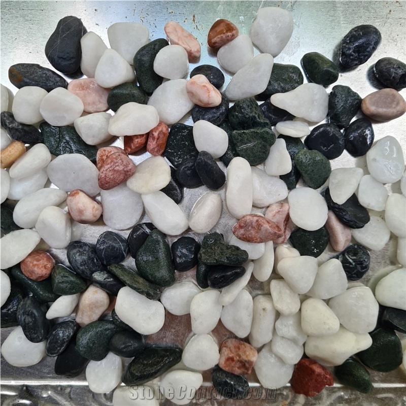 Natural Gravel Grey Pebble Stone For Decoration