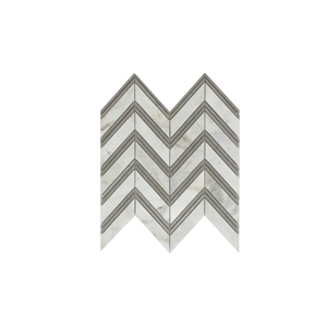 Herringbone Calacatta White Natural Marble Mosaic