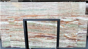 Iran Crocodile Green Onyx Slab