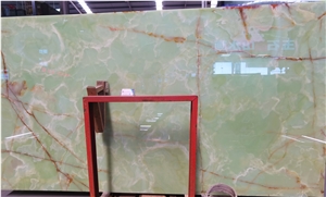 Pakistan Multicolor Green Onyx Slab
