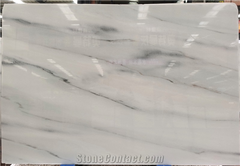 Polished Vietnam White Marble Slab