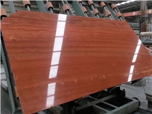 Turkey Akdag Red Travertine Slab