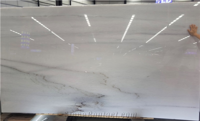 Vietnam Stripped White Marble Slab