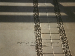 Brown Cubes Setts And Cobblestone, Pavers Flamed - Honed Finish