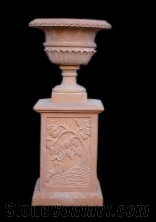 Planters With Carving