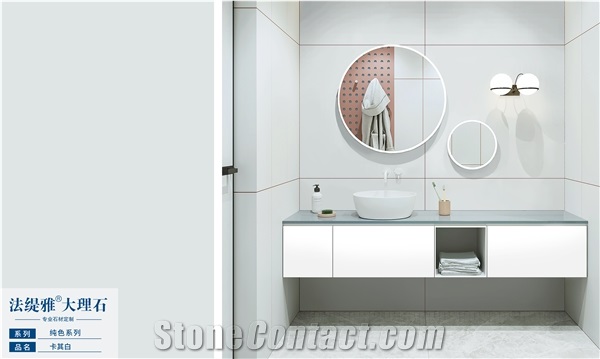 Pure Color Artificial Marble Stone Bathroom Vanity Tops