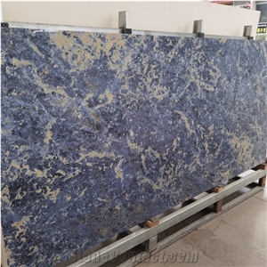 Blue Sintered Stone For Interior Home White Big Slab