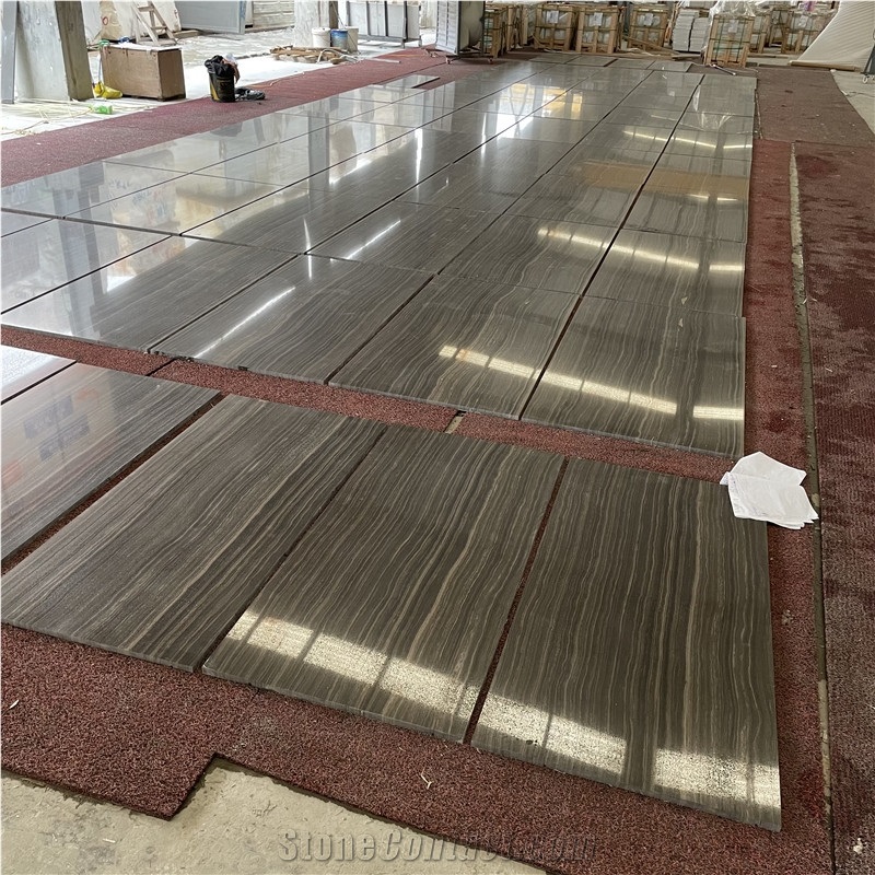 Obama Grey Wooden Marble Tile For Hotel Project