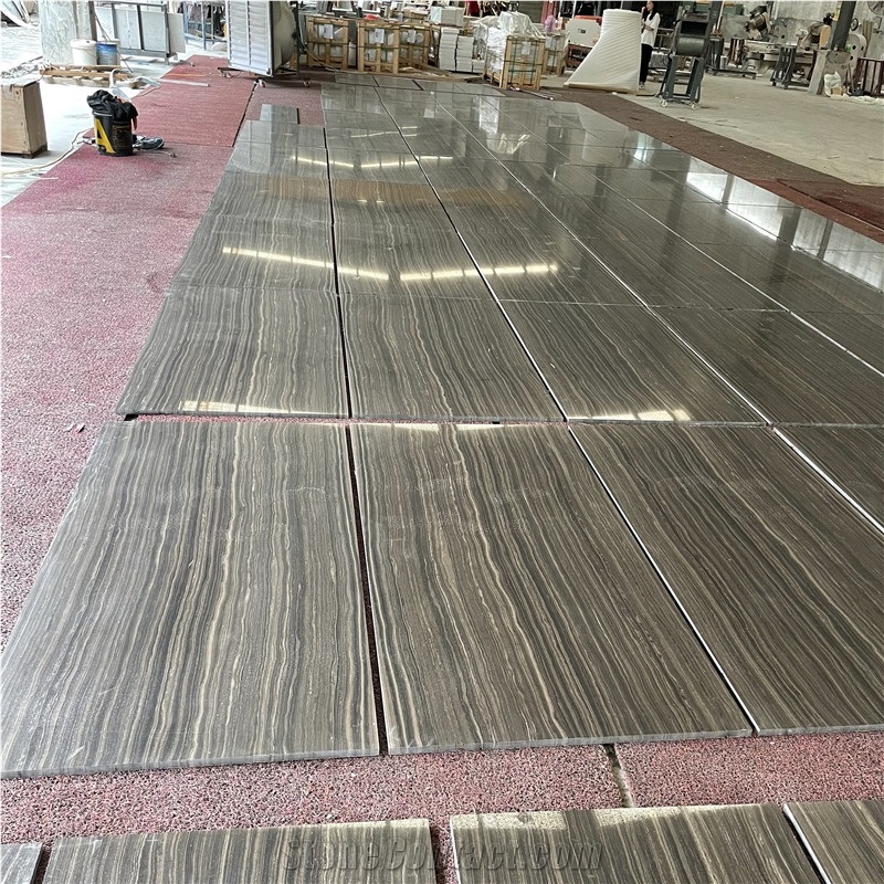 Obama Grey Wooden Marble Tile For Hotel Project