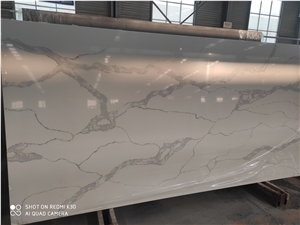 Artificial Quartz Calacatta Classic  Slab Stone Luxury A1801