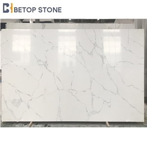 Factory Price Engineered Calacatta Nuvo Quartz A1826 Stone