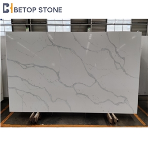 Slab Polished Calacatta Celine  A1830L Luxury Quartz Factory