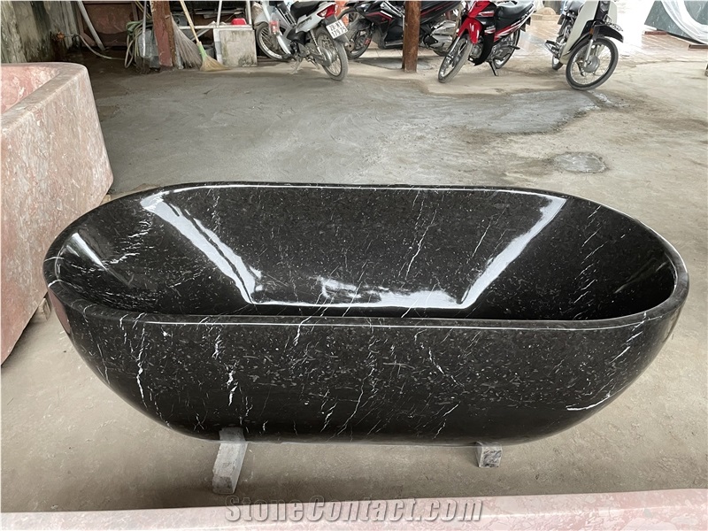 Black Marble Hotel Bathtub From Vietnam