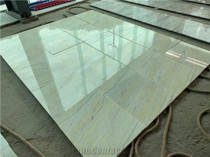 Luxury Light Yellow Marble Floor Tile