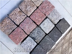 Vietnam Natural Granite And Basalt Cube Paver