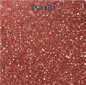 Chinese Red Cement Terrazzo Slabs & Tiles