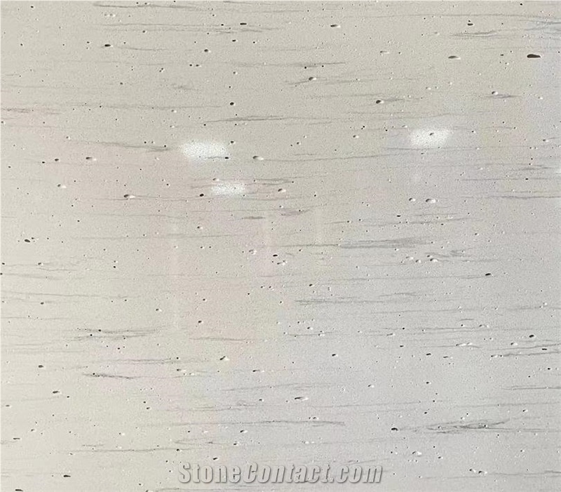  Terrazzo Building Material  White With Strips And Holes 