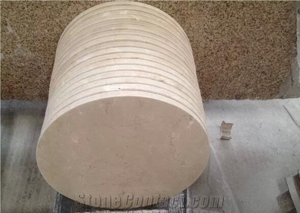 Beige Marble Table Top,Round Table Top