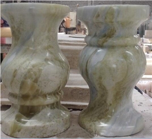 Blue Marble Vase For Sale