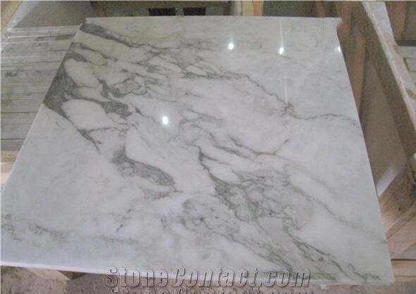 Calacatta Galielo Slabs & Tiles, Italy White Marble
