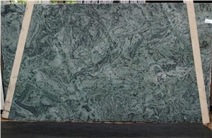 Candeias Green Granite Slab, Green Brazil Granite Slab