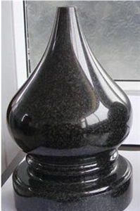China Shanxi Absolute Black Polished Turned Vases