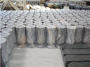 Impala Black Granite Vases