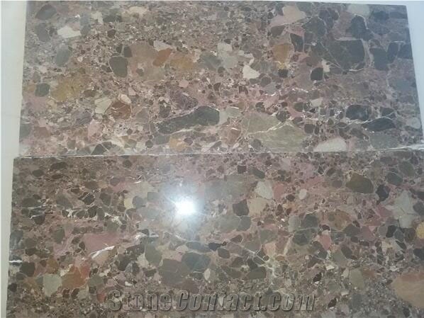 Marble Emperador, Conglomerate Red-Brown Marble Slabs