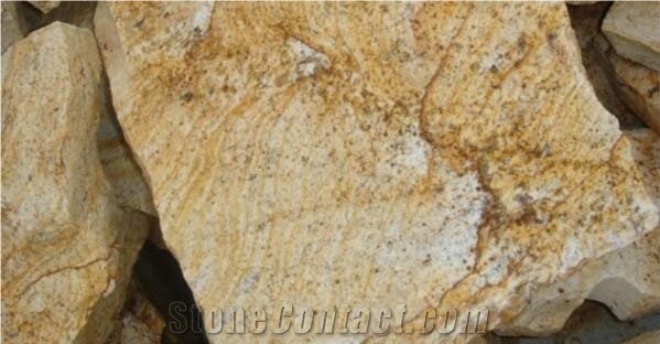 Miracema Quartzite Natural Wall Tiles, Brazil Yellow Quartzite