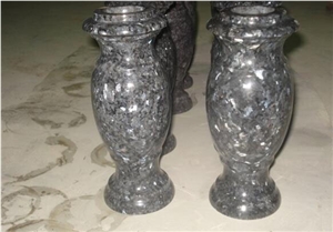 Pearl Blue Granite Monumental Vase