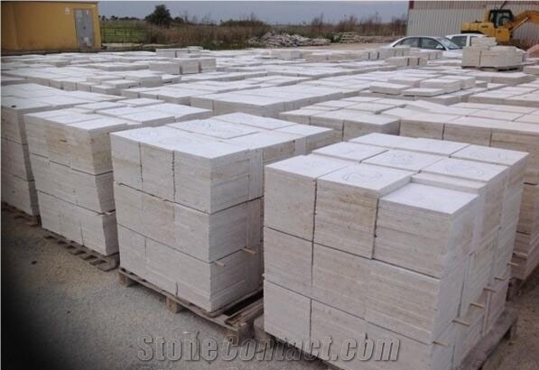 Perlato Sicilia Tiles Unpolished Beige Limestone Slabs Italy