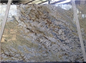 Sienna Bordeaux Granite Slabs, Brazil Beige Granite