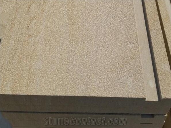 Silk Road Sandstone Yellow Sandstone Honed Landscaping Stone