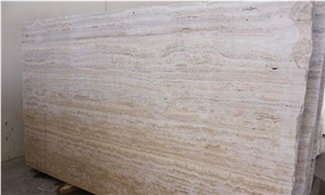 Travertino Classico Slabs, Romano Classico Travertine Slabs