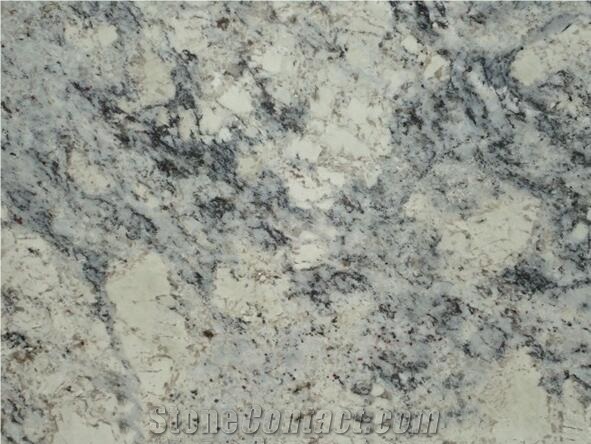 White Ice Granite Slabs, Brazil White Granite