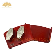 HTC Diamond Grinding Shoes With Two Hexagonal Shape Segments