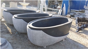 Blue Limestone Classic Bathtub Belgium Blue Oval Bath Tubs