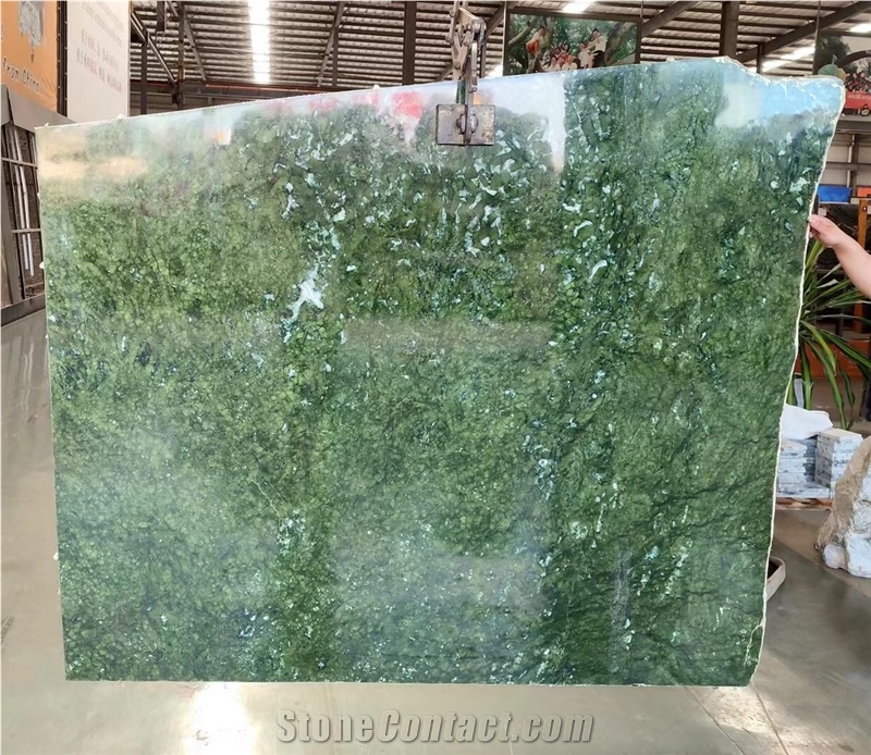 China Green Marble Floor Slab Dandong Green Bathroom Tile