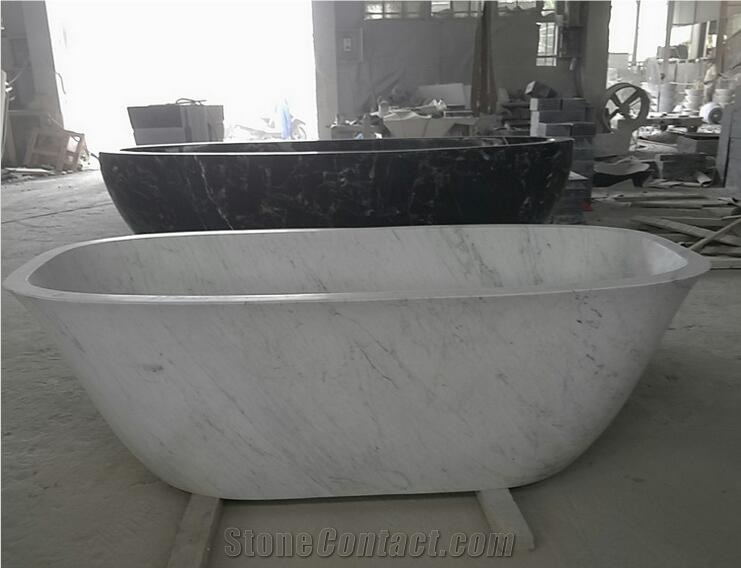 Designed Limestone Oval Bathtub Blue Stone Pedestal Bath Tub