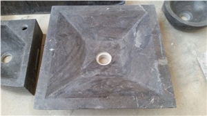 Limestone Bathroom Square Sink Blue Stone Wash Basin