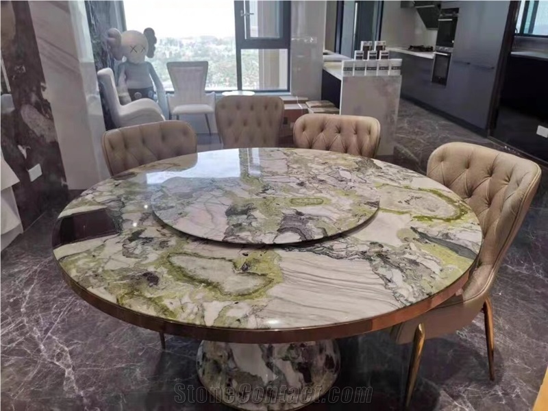 Marble Home Dining Table White Beauty Restaurant Furniture